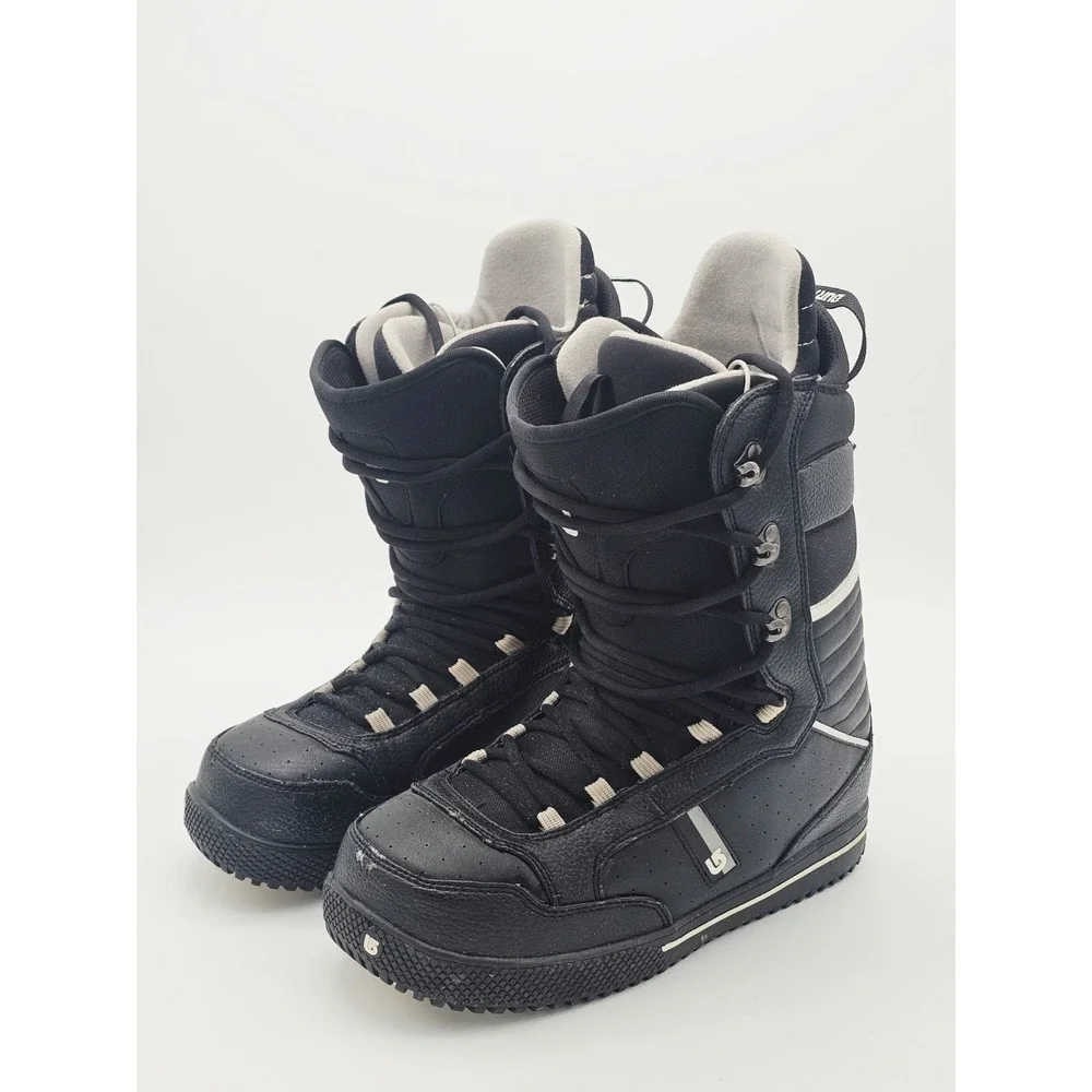 Burton Poacher Men's 11.5 Black Leather Snowboard Boots